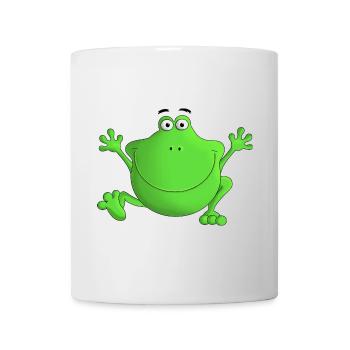 Frosch - Lach doch mal - Tasse - Weiß - Vorne