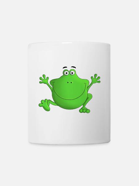 Frosch - Lach doch mal - Tasse - Weiß