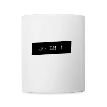 JO EH Faute de frappe sur Noir - Mug blanc - blanc - Devant