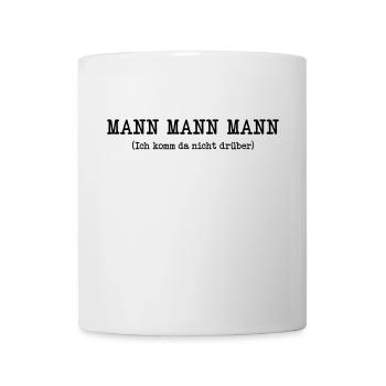Mann Mann Mann - Typewriter - Tasse - Weiß - Vorne