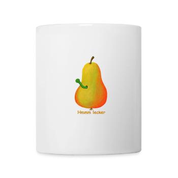 birne obst - Tasse - Weiß - Vorne