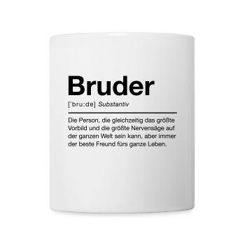 Bruder - Tasse - Weiß - Vorne