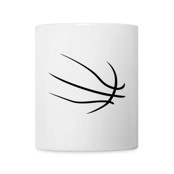 basketball - Mug blanc - blanc - Devant