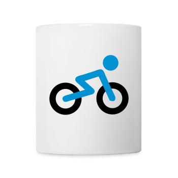 Fahrrad - Tasse - Weiß - Vorne