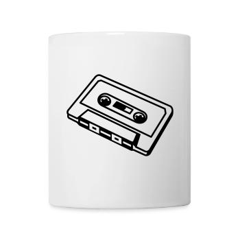 Retro Kassette – Old School Mixtape Musik Desig - Tasse - Weiß - Vorne