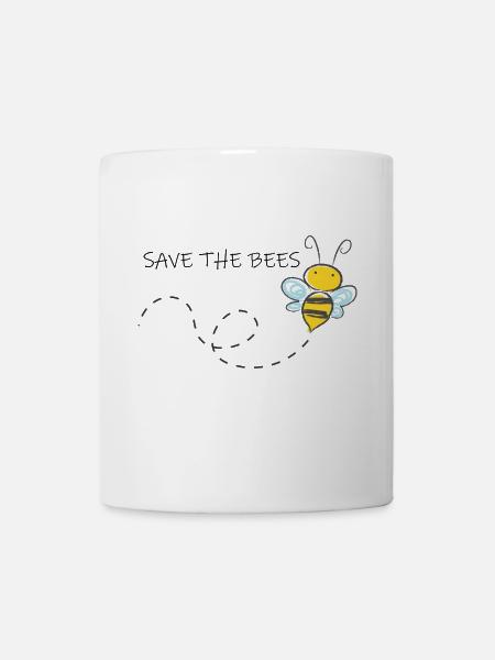 Save the bees protect environmental bees - Mug - white