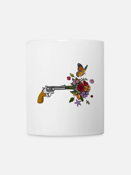 Die Friedenswaffe - Tasse - Weiß