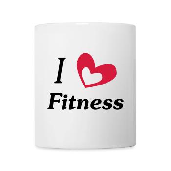 i love fitness - Mug - white - Front