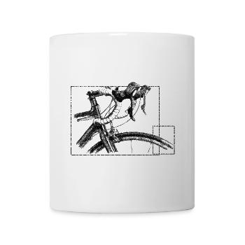 Racing bicycle - Mug blanc - blanc - Devant