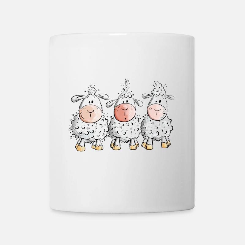 Cooles Schaf TrioI Fun Schafe I Tiermotiv - Tasse - Weiß