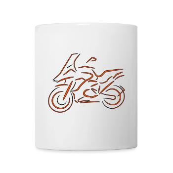 Motorcyclist, Bike, Biker, 1200 - Mug - white - Front
