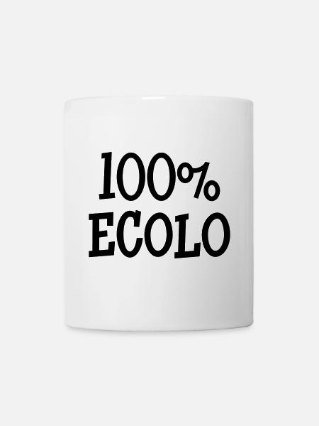 100% Ecolo - Mug blanc - blanc