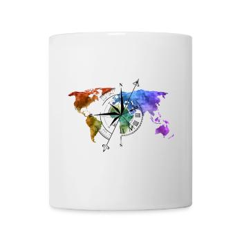 Boussole globe-trotter - Mug blanc - blanc - Devant