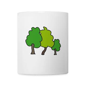 Bäume - Tasse - Weiß - Vorne