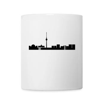 Berliner Skyline - Tasse - Weiß - Vorne