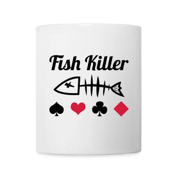 Poker : Fish Killer - Mug blanc - blanc - Devant