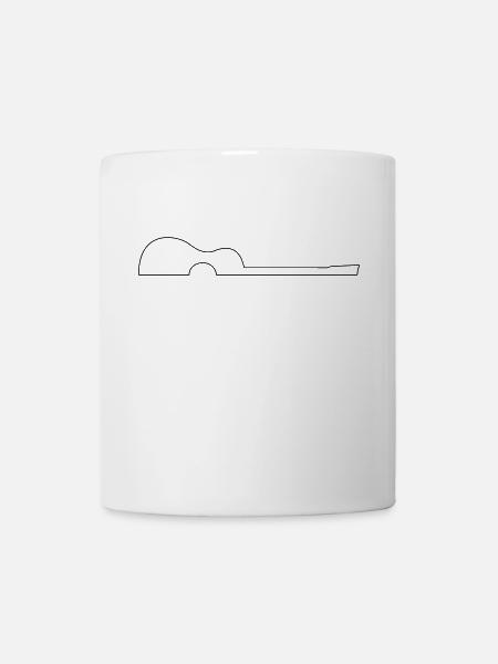 Gitarre - Tasse - Weiß