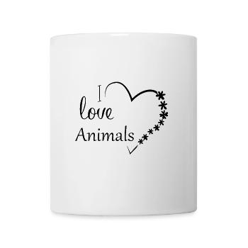 I Love Animals - Mug - white - Front