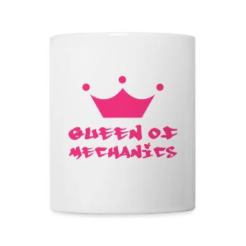 Queen of Mechanics - Tasse - Weiß - Vorne