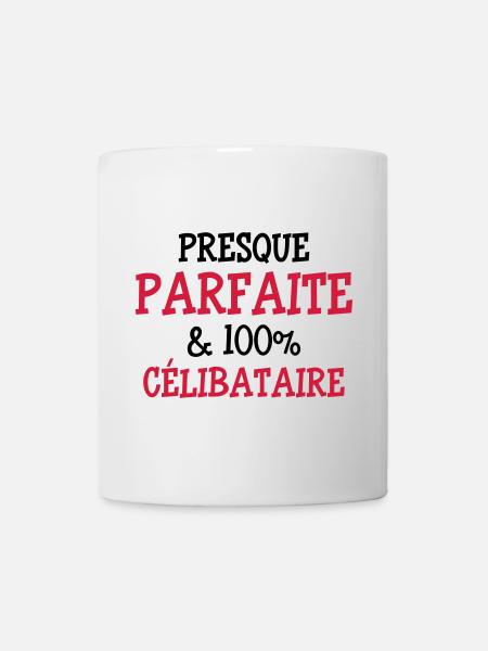 Presque Parfaite & 100% Célibataire - Mug blanc - blanc