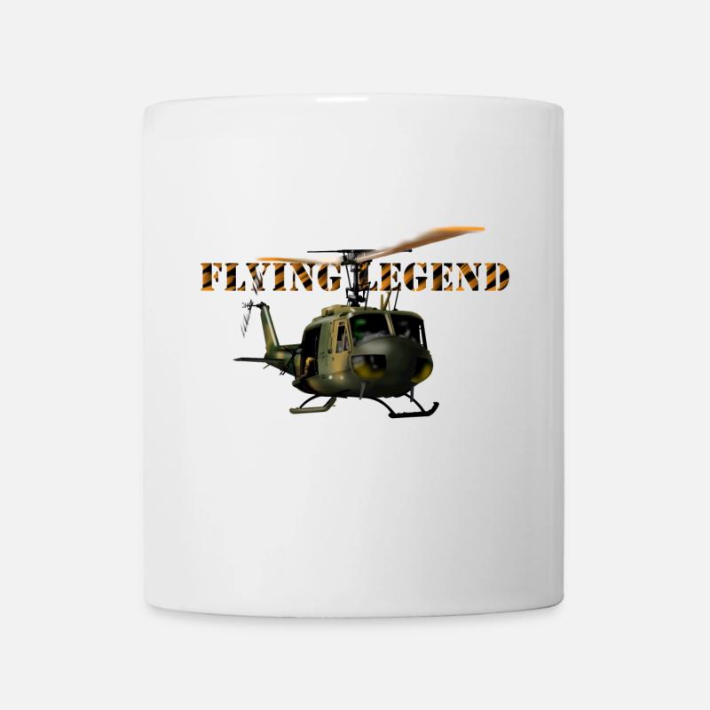 helicopter huey - Mug blanc - blanc