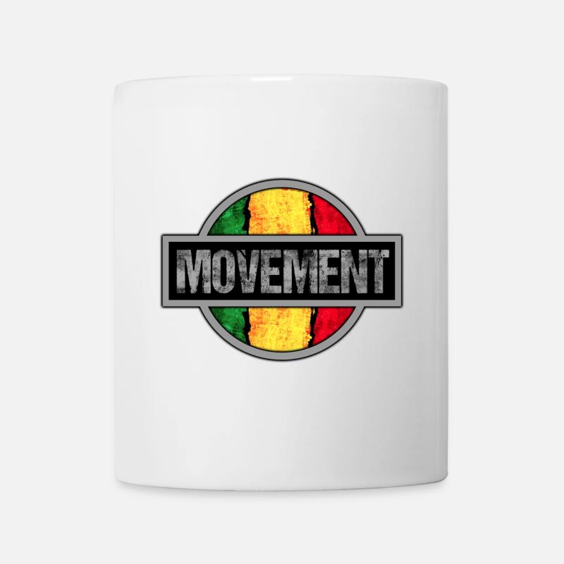 Conception d’icônes de mouvement rastafari - Mug blanc - blanc