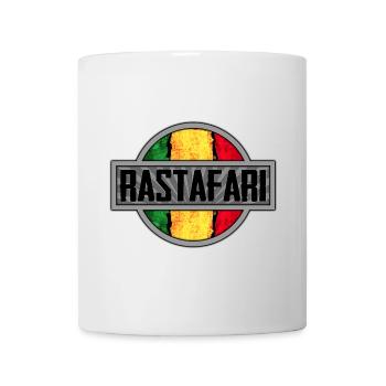 Design de drapeau rasta pour le streetwear - Mug blanc - blanc - Devant