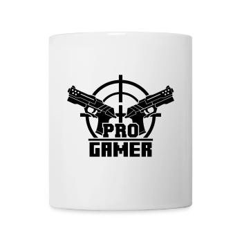Pro Gamer (Guns) - Tasse - Weiß - Vorne