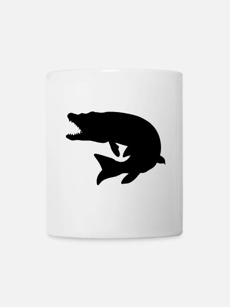 Raubfischangeln - Hecht - Fischergeschenk - Tasse - Weiß