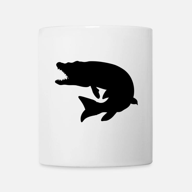 Raubfischangeln - Hecht - Fischergeschenk - Tasse - Weiß