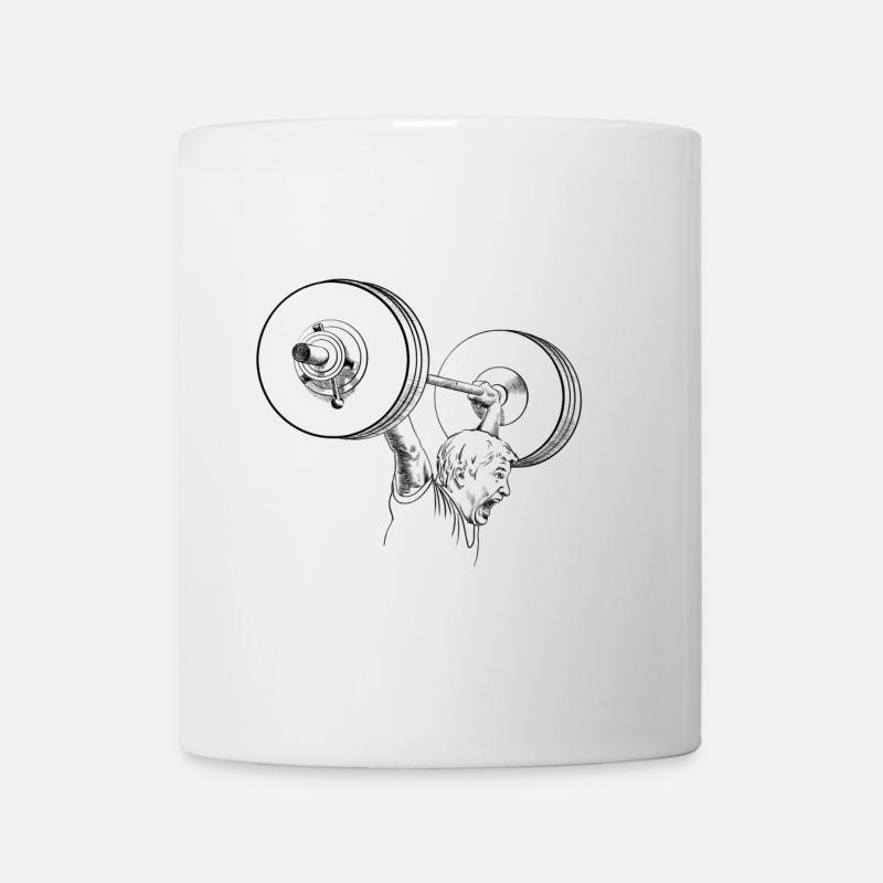Gewichtheber - Tasse - Weiß