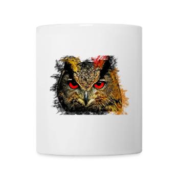 hibou - Mug blanc - blanc - Devant