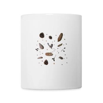 Cônes, botanique - Mug blanc - blanc - Devant