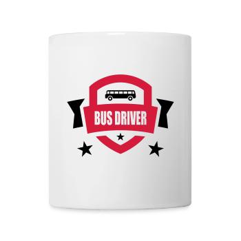Bus / Busfahrer / Arbeit / Job - Tasse - Weiß - Vorne