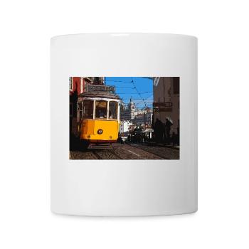 Tram in Lisbon - Mug - white - Front