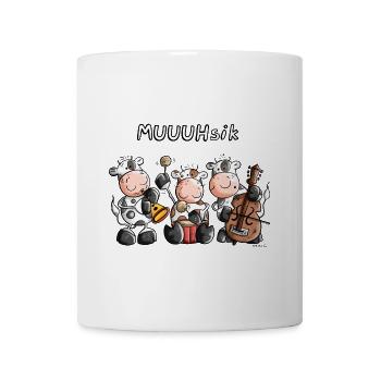MUUUHsik Kühe - Tasse - Weiß - Vorne