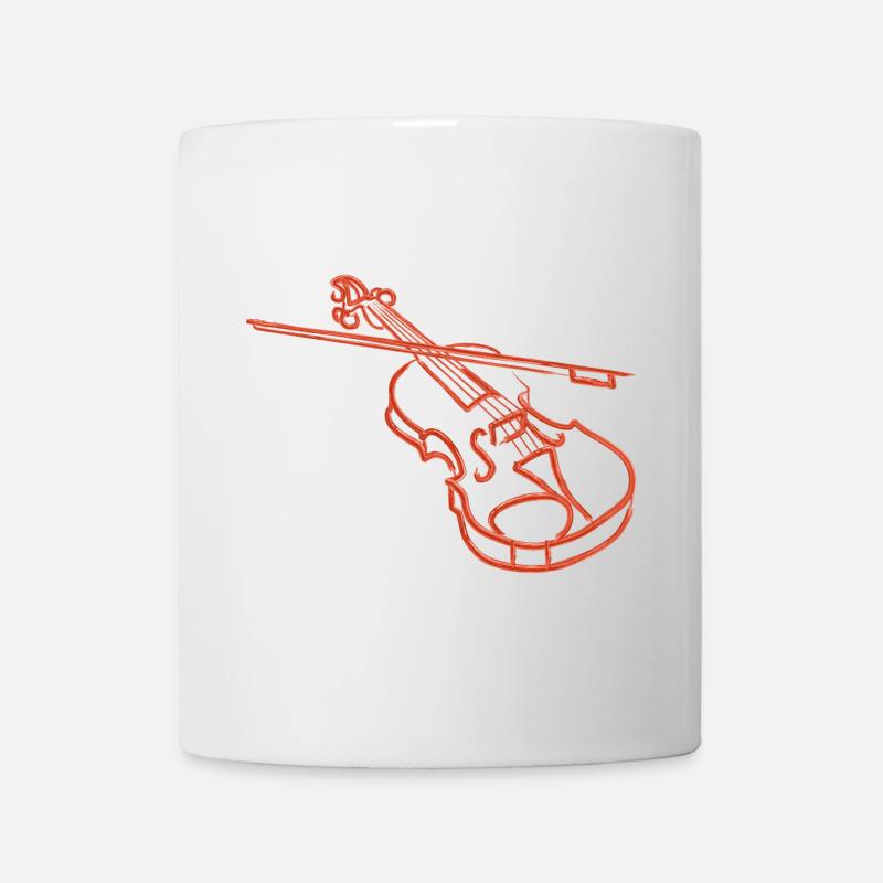 violon - Mug blanc - blanc