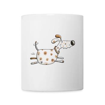Lustiger Hund - Hunde - Comic - Dog - Tiere - Tasse - Weiß - Vorne