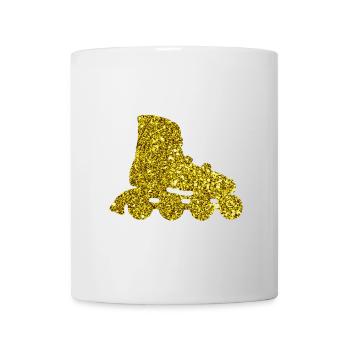 Gold Inline Skate - Tasse - Weiß - Vorne