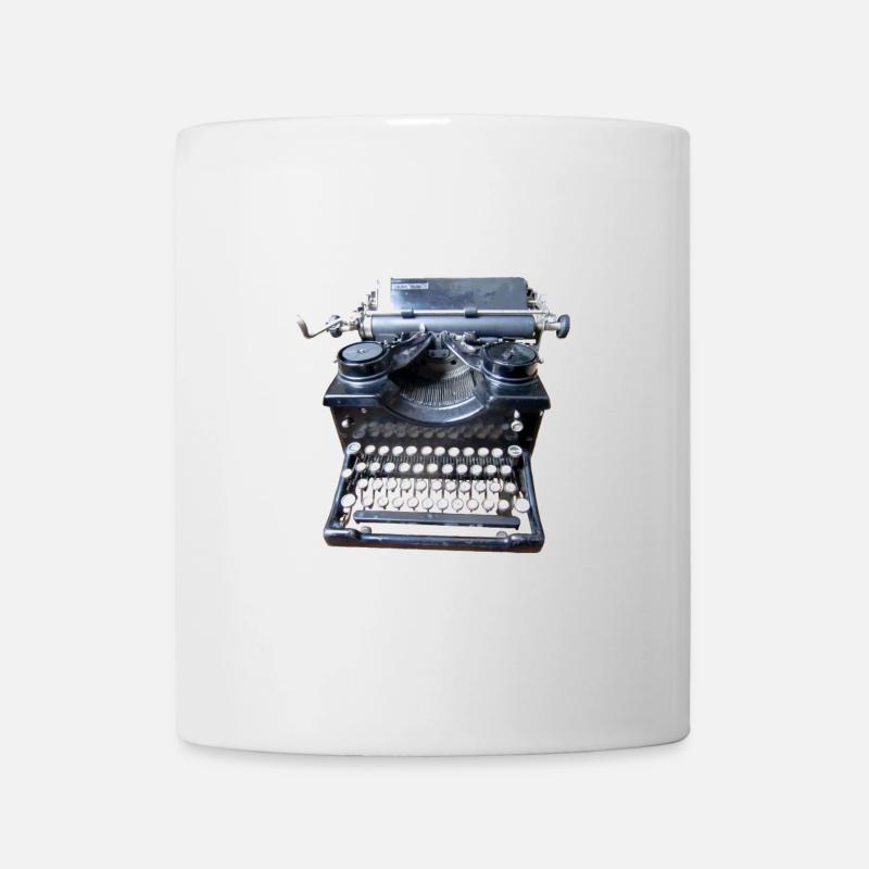 Vintage typewriter - Mug - white