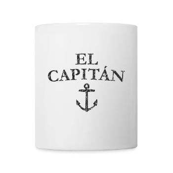 El Capitan Anchor (Vintage Black) Capitaine Voile - Mug blanc - blanc - Devant