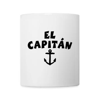 El Capitán Anker Kapitän Segeln Segler - Tasse - Weiß - Vorne