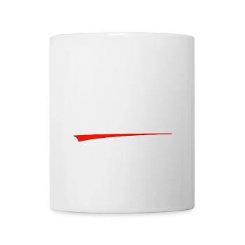 Moin Handlettering mit roter Unterstrich - Tasse - Weiß - Vorne