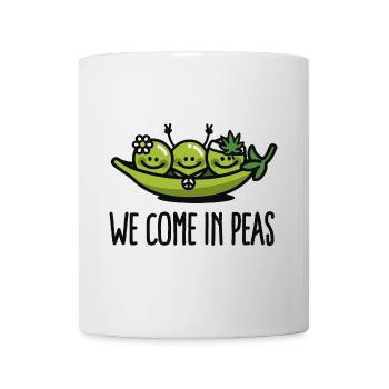 We come in peas / peace - Tasse - Weiß - Vorne