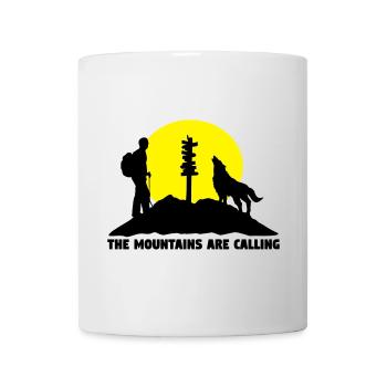 Der Berg ruft, wandern - Tasse - Weiß - Vorne