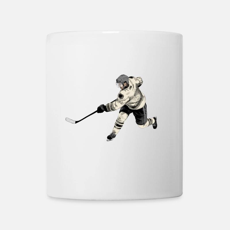 hockey - Mug blanc - blanc