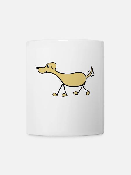Lustiger Hund - Tasse - Weiß