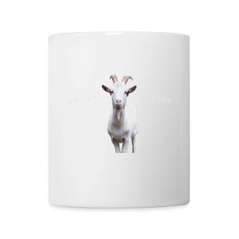 No Goats No Glory Goat Design - Tasse - Weiß - Vorne