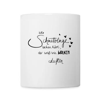 Schmetterlinge - Tasse - Weiß - Vorne