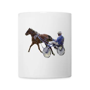 Trabrennen Traber Motiv - Tasse - Weiß - Vorne